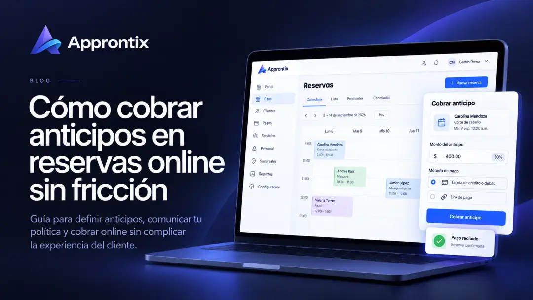 Como cobrar anticipos Approntix