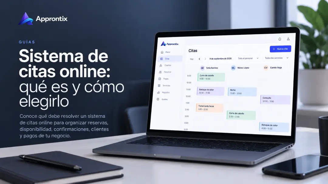 Reserva online desde una página pública conectada a la agenda