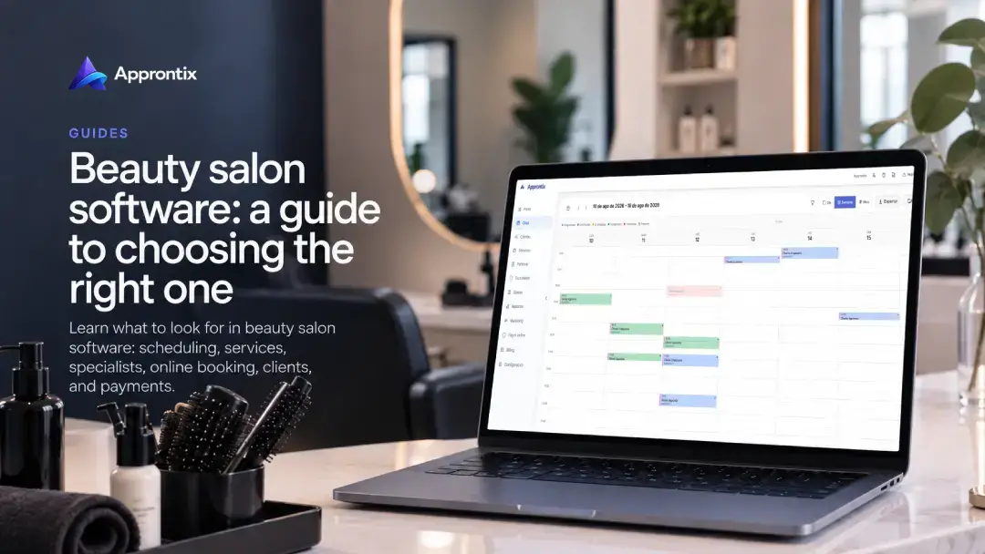 Digital schedule and tools for managing a beauty salon